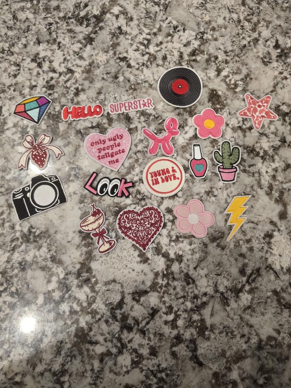 18 Assorted Iron/Sew Patches